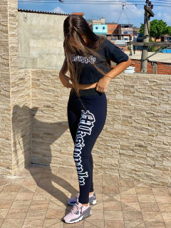 CONJUNTO CROPPED E CALÇA LEGGING '' MKS LETREIRO '' - comprar online