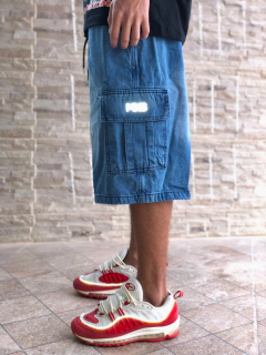 Imagem do BERMUDA CARGO JEANS MKS REFLETIVO