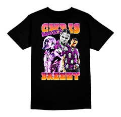 CAMISETA COMUM BREEZY CHRIS BROWN ORANGE PRPL