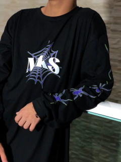CAMISETA MANGA LONGA - MKS ARANHA - MANGA E COTOVELO - loja online
