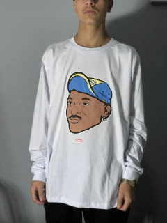 CAMISETA MANGA LONGA WILL SMITH '' FRESH PRINCE '' BIG FACE - loja online