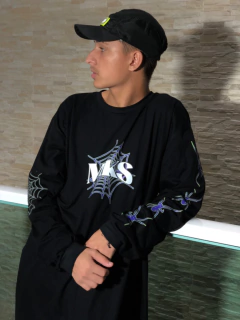 Imagem do CAMISETA MANGA LONGA - MKS ARANHA - MANGA E COTOVELO