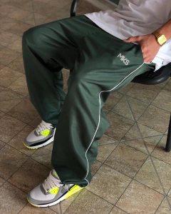 CALÇA DE TACTEL SIMPLES 2.0 VERDE - LOGO REFLETIVO - MKS