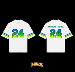 CAMISETA PREMIUM MKS - CHRIS BROWN MODELO BREEZY BOWL 24 ESTAMPA FRENTE E COSTAS - comprar online