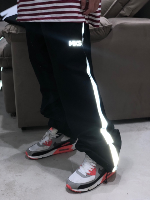 CALÇA TACTEL TRADICIONAL COM FAIXAS REFLETIVAS