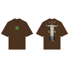 CAMISETA PREMIUM TRAVIS SCOTT BRASIL X RJ CRISTO - comprar online