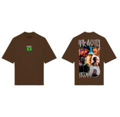 CAMISETA PREMIUM TRAVIS SCOTT BRAZIL ESTAMPA FRENTE E COSTAS - comprar online