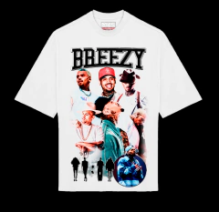 CAMISETA PREMIUM MKS - CHRIS BROWN BREEZY CIRCLE