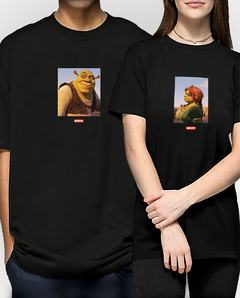 CONJUNTO CAMISETA DE CASAL '' SHERK E FIONA ''