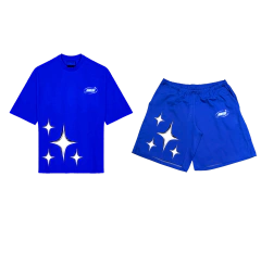 CONJUNTO CAMISETA E SHORTS MKS STARS SILVER na internet