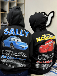 CONJUNTO MOLETOM DE CASAL CARROS '' MCQUEEN E SALLY DESCRIPTIVE “ ESTAMPA FRENTE E COSTAS na internet