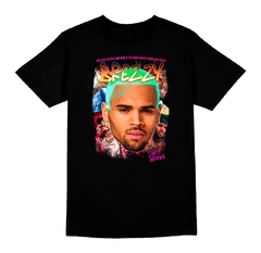 CAMISETA COMUM BREEZY CHRIS BROWN AQUA na internet