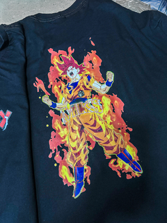 CAMISETA COMUM MKS DRAGON BALL - GOKU - ESTAMPA FRENTE E COSTAS na internet