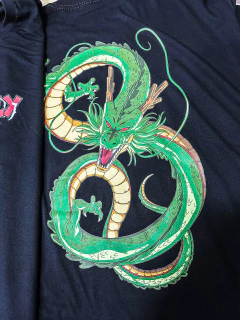 CAMISETA COMUM MKS DRAGON BALL - SHEN LONG - ESTAMPA FRENTE E COSTAS na internet