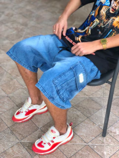 BERMUDA CARGO JEANS MKS REFLETIVO na internet