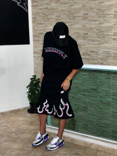 CAMISETA OVERSIZED PREMIUM MKS FLAME PINK - MKS