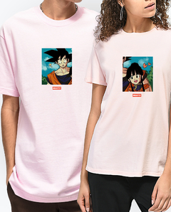 CONJUNTO CAMISETA DE CASAL '' GOKU E CHICHI ''