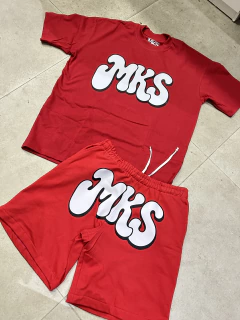 CONJUNTO CAMISETA PREMIUM E SHORT DE MOLETOM '' WHITE MKS “ - comprar online