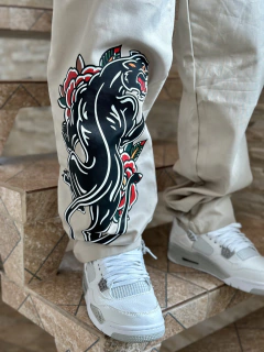 CALÇA MKS PANTERA DE SARJA COM CORTE RETO - MKS