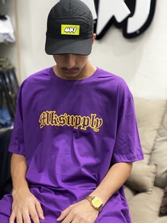 CAMISETA COMUM MKS LETREIRO CANTERBURY AMARELO - comprar online