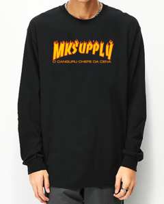CAMISETA MANGA LONGA MKSUPPLY FLAME '' FOGO ''