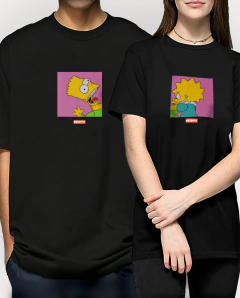 CONJUNTO CAMISETA DE CASAL '' SIMPSONS BART E LISA ''