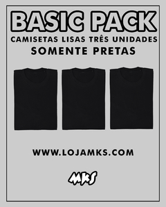 BASIC PACK PRETA TRÊS UNIDADES