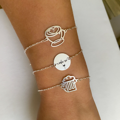 Pulseira choop prata 925 - comprar online