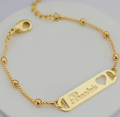 Pulseira Infantil bolinha Personalizada - Sob encomenda