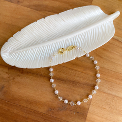 Pulseirinha perola + cristal