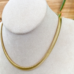 Corrente malha G 8 mm - folheada a ouro 18K - comprar online