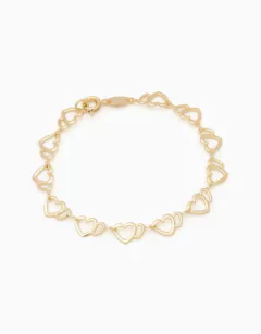 Pulseira elos corações infantil na internet