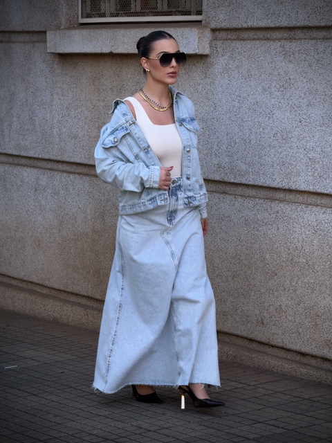 SAIA JEANS SUPER MIDI