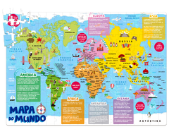 Quebra-Cabeça Mapa do Mundo - 200 pçs - comprar online