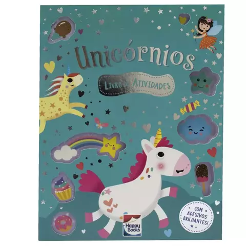 Meu Livro de Adesivos Brilhantes: Unicórnios