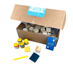 Kit Blocos de Letras - 40 cubos em madeira crua para pintar - comprar online