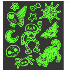 Tatuagem Temporária - Skeleton - Brilha no escuro