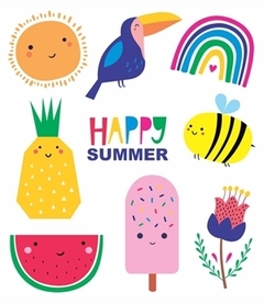 Tatuagem Temporária - Happy Summer