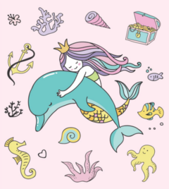 Puzzlefun Quebra-Cabeça - Sereia com 3 tatuagens 3x4cm - comprar online