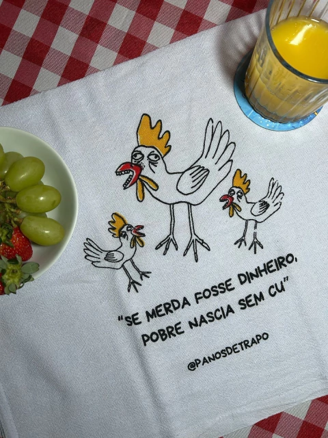 Pano - Se dinheiro fosse merda pobre nascia sem cu - comprar online