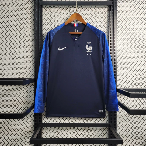 Camisa Seleção França Manga Longa - Copa do Mundo 2018