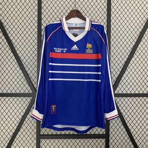 Camisa Retro Seleção França Manga Longa - 1998