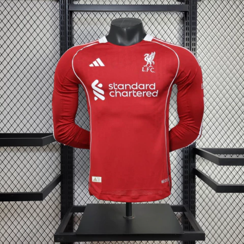 Camisa Liverpool Jogador Manga Longa - 25/26