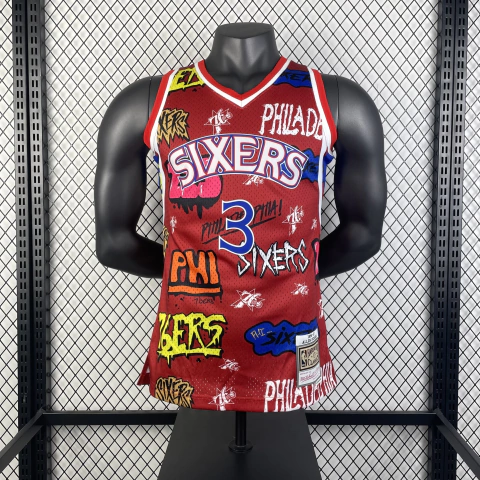Regata Philadelphia 76ers Allen Iverson Mitchell & Ness 1997 Authentic