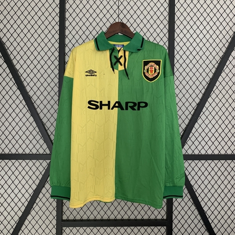 Camisa Retro Manchester United III Manga Longa - 92/94