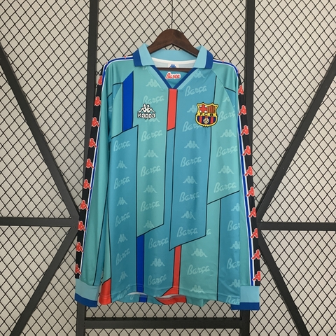 Camisa Retro Barcelona II Manga Longa - 96/97