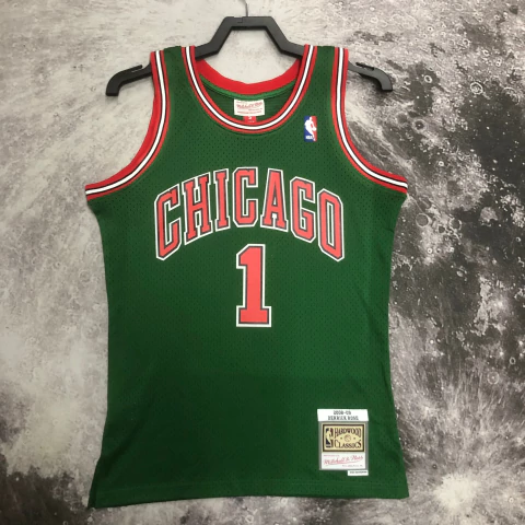 Regata Chicago Bulls Derrick Rose Mitchell & Ness 2008/09 Hardwood Classics Authentic Jersey