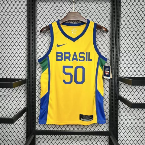 Regata Seleção Brasil de Basquete #50 Caboclo - Olímpiadas 2024