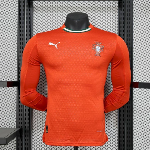 Camisa Seleção Portugal Jogador Manga Longa - 2025