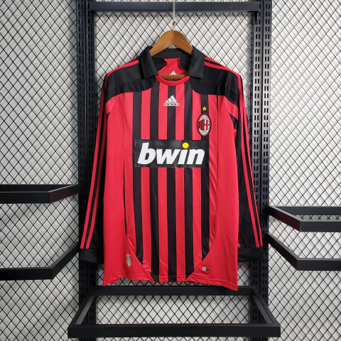 Camisa Retro Milan Manga Longa - 07/08